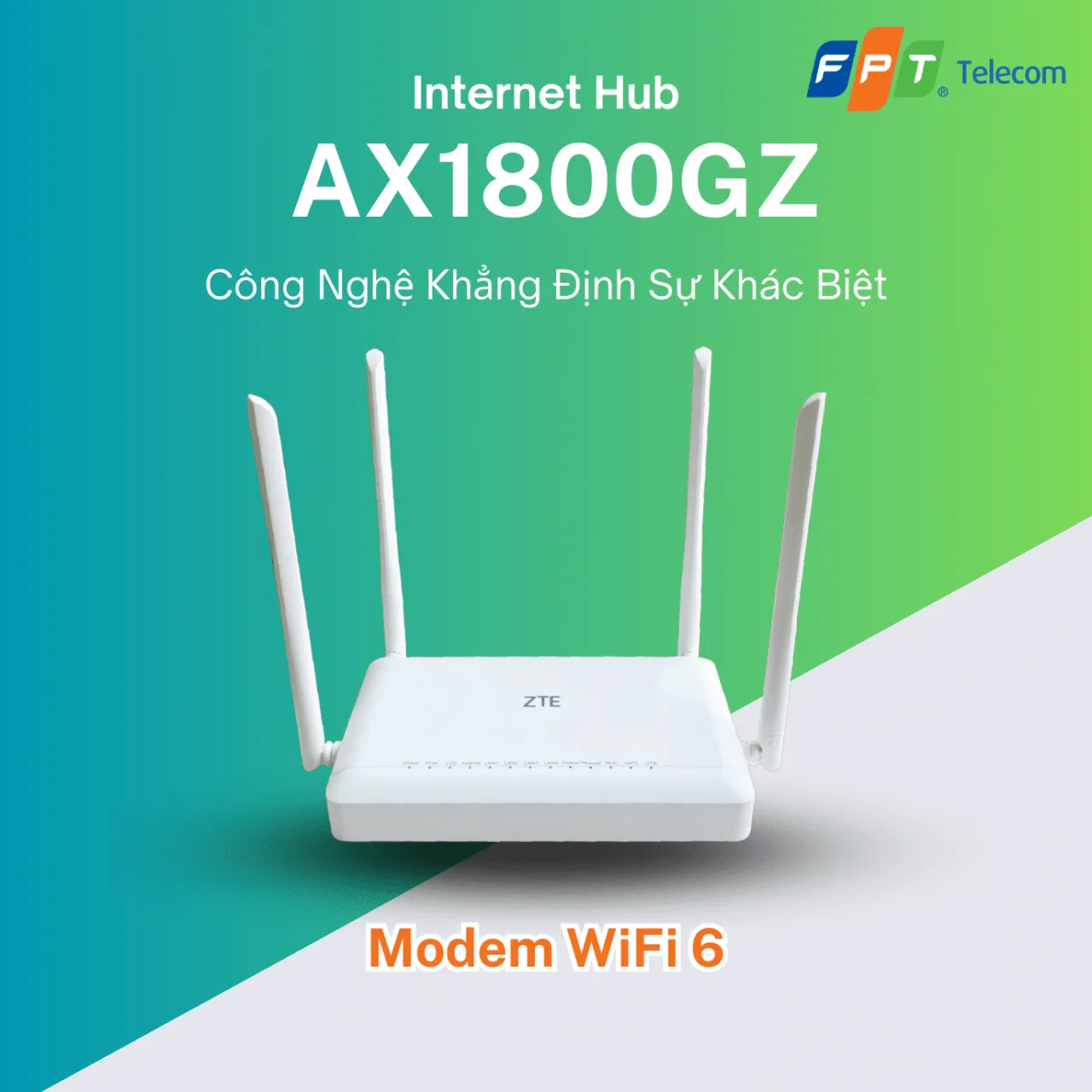 Internet Hub Ax1800gz Modem Wifi 6 Fpt