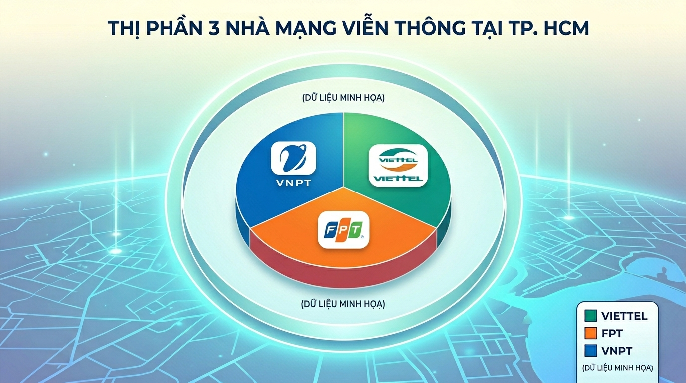 Ở Hồ Chí Minh Nên Lắp Mạng Nào? So Sánh FPT, Viettel & VNPT Để Chọn Đúng Ngay Lần Đầu 1 Dữ Liệu So Sánh 3 Nhà Mạng Lớn Tại Hồ Chí Minh