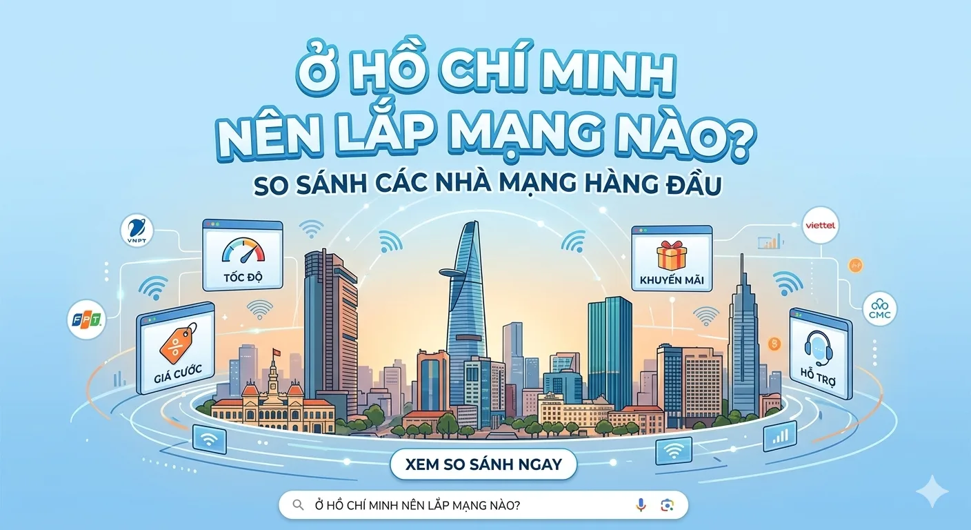 ở Hồ Chí Minh Nên Lắp Mạng Nào Tốt Nhất